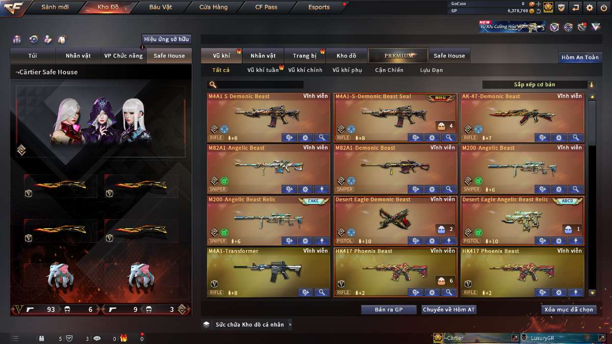 shop acc cf uy tin gia re